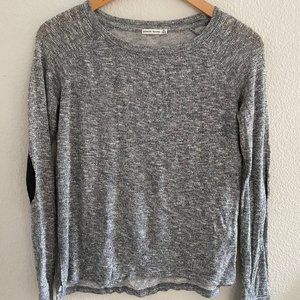 Bershka Long Sleeved Gray Heather Top